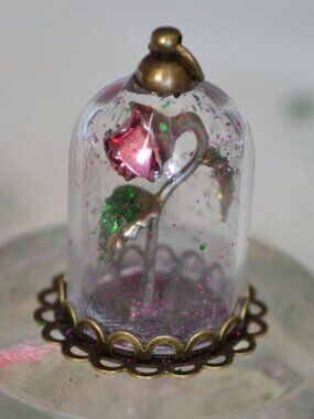 Wilting Enchanted Rose Pendant Necklace